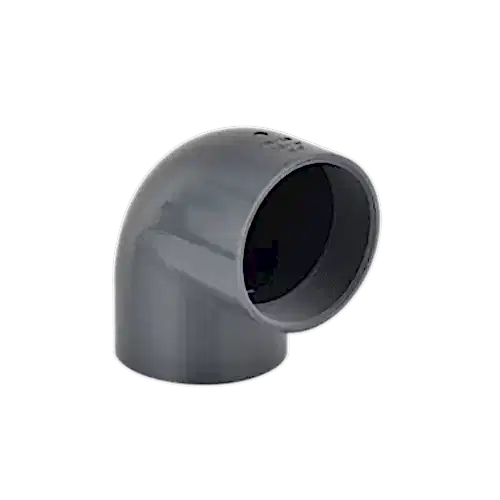 UH-PVC 90º Çift Tarafı İçten Dişli Dirsek