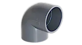 UH-PVC 90º Yapıştırma Muflu Dirsek
