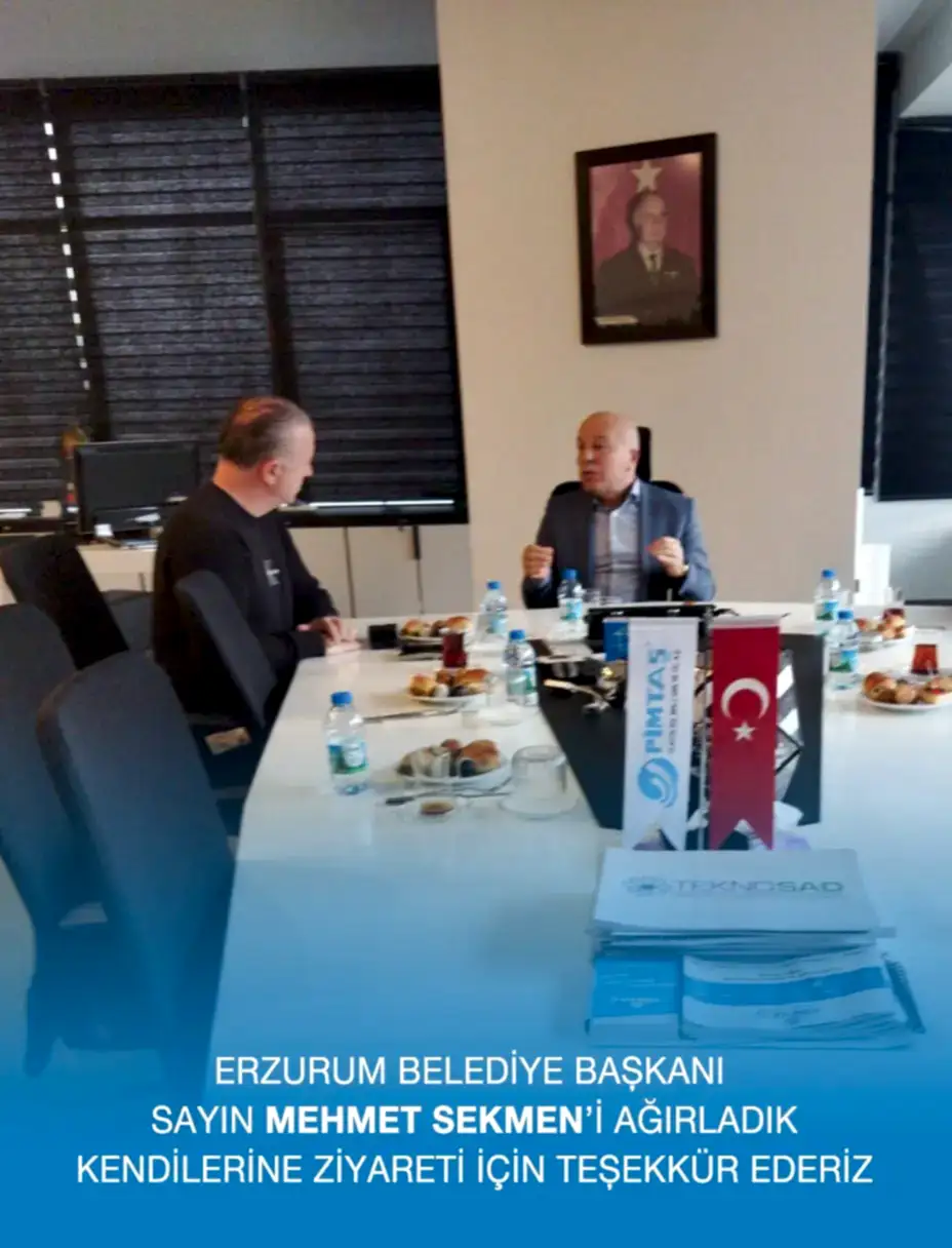 Visita del alcalde metropolitano de Erzurum a Pimtaş Plastic