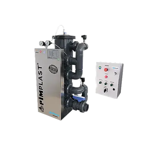 Otomatik Aqusycn Sensör Kontrollü Nano Fiber Vortex Filtre 27 m3/h Giriş-Çıkış Aynı Yön